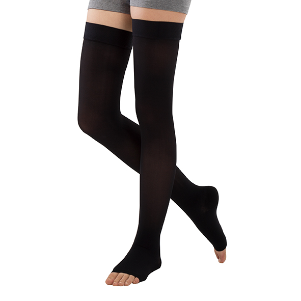 CO-6010  Thigh Stockings, Anti-slip, Open Toes